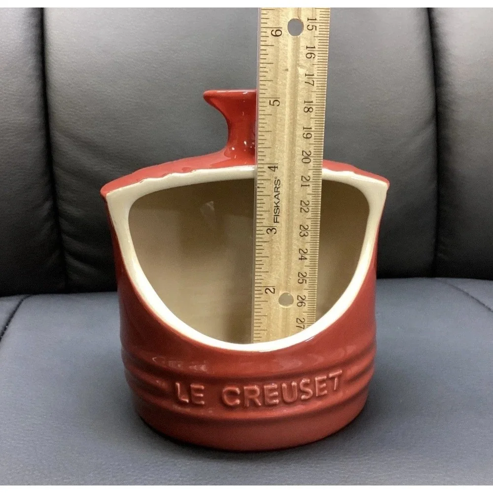 Le Creuset Red Stoneware Salt Pig 10oz 0.3L Kitchen Crock 18-17